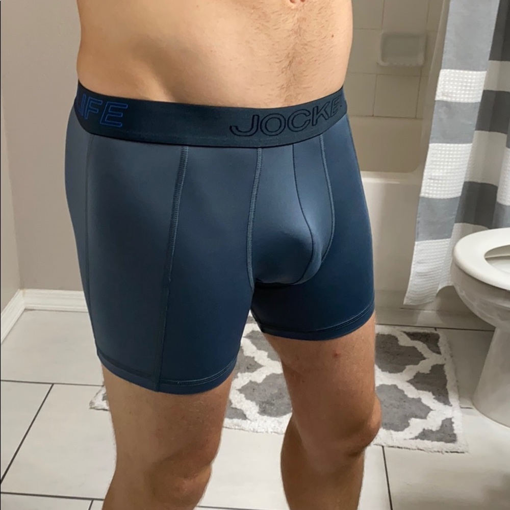 Worn Jockey boxers